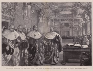 Dreyfus案的最后阶段，Cour de Cassation聚集在一起听M Ballot Beaupre的报告